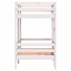 vidaXL Bunk Bed Loft Bed Bedroom Bed Frame White 90x200 cm Solid Wood Pine - Additional view 5