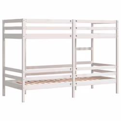 vidaXL Bunk Bed Loft Bed Bedroom Bed Frame White 90x200 cm Solid Wood Pine - Additional view 6