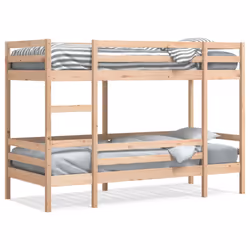 vidaXL Bunk Bed Loft Bed Bedroom Kids Bed Frame 90x190 cm Solid Wood Pine