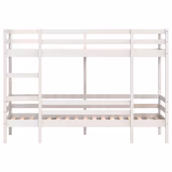 vidaXL Bunk Bed Loft Bed Bedroom Bed Frame White 90x190 cm Solid Wood Pine - Additional view 4