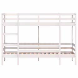 vidaXL Bunk Bed Loft Bed Bedroom Bed Frame White 75x190 cm Solid Wood Pine - Additional view 4
