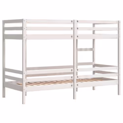 vidaXL Bunk Bed Loft Bed Bedroom Bed Frame White 75x190 cm Solid Wood Pine - Additional view 6
