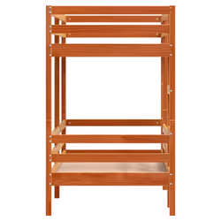 vidaXL Bunk Bed Loft Bed Kids Bed Frame Wax Brown 75x190 cm Solid Wood Pine - Additional view 5