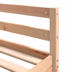 vidaXL Loft Bed with Desk and Ladder Mid Sleeper 180x200 cm Solid Wood Pine - Additional view 7