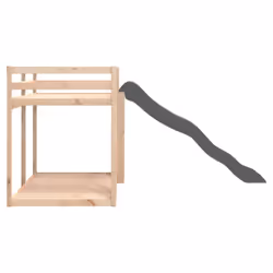 vidaXL Bunk Bed with Slide and Ladder Loft Bed Frame 90x200 cm Solid Wood Pine - Additional view 5