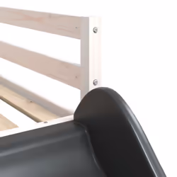 vidaXL Bunk Bed with Slide and Ladder Loft Bed White 90x200 cm Solid Wood Pine - Additional view 8