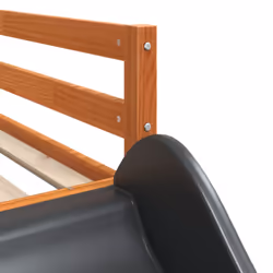 vidaXL Bunk Bed with Slide and Ladder Wax Brown 90x200 cm Solid Wood Pine - Additional view 8