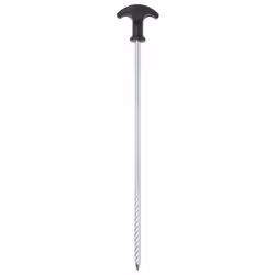 vidaXL Tent Pegs Ground Peg Camping Peg 12 pcs 17 cm Ã7 mm Galvanised Steel - 30 cm/ 24 pcs