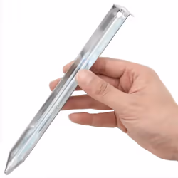 vidaXL Tent Pegs Ground Peg Camping Peg 24 pcs 17 cm Ã20 mm Galvanised Steel - 22 cm
