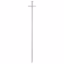 vidaXL Tent Pegs Ground Peg Camping Peg Ground Stake 24 pcs Galvanised Steel - 29.5 cm