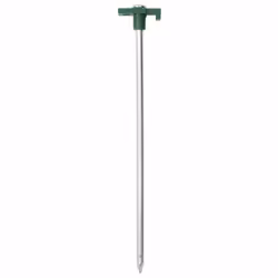 vidaXL Tent Pegs Ground Peg Camping Peg Ground Stake Galvanised Steel and PP - 12 pcs