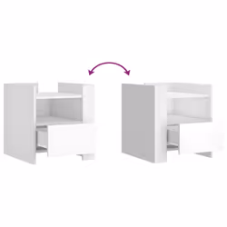 VidaXL 848276 nightstand/bedside table White - Additional view 8