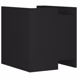 vidaXL Bedside Cabinet Nightstand Bed Side Table Sonoma Oak Engineered Wood - black - Additional view 5