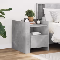 VidaXL 848279 nightstand/bedside table Concrete colour