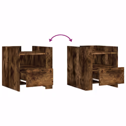 VidaXL 848280 nightstand/bedside table Oak - Additional view 8
