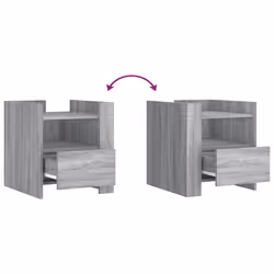 VidaXL 848281 nightstand/bedside table Oak - Additional view 8