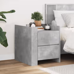 VidaXL 848286 nightstand/bedside table Concrete colour