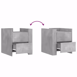 VidaXL 848286 nightstand/bedside table Concrete colour - Additional view 8