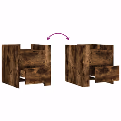 VidaXL 848287 nightstand/bedside table Oak - Additional view 8
