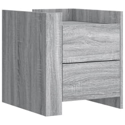 vidaXL Bedside Cabinet Nightstand Bed Side Table Engineered Wood - grey sonoma