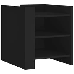 VidaXL 848291 nightstand/bedside table Black