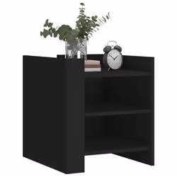 VidaXL 848291 nightstand/bedside table Black