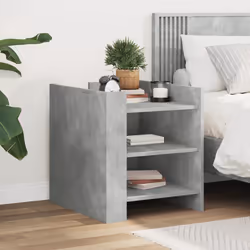 VidaXL 848293 nightstand/bedside table Concrete colour