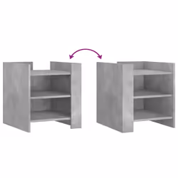 VidaXL 848293 nightstand/bedside table Concrete colour - Additional view 7
