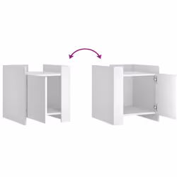 VidaXL 848297 nightstand/bedside table White - Additional view 8