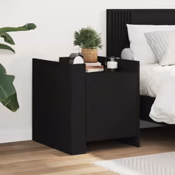 VidaXL 848298 nightstand/bedside table Black