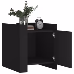 VidaXL 848298 nightstand/bedside table Black