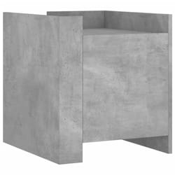 vidaXL Bedside Cabinet Nightstand Bed Side Table Sonoma Oak Engineered Wood - concrete grey