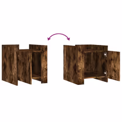VidaXL 848301 nightstand/bedside table Oak - Additional view 8