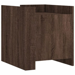 vidaXL Bedside Cabinet Nightstand Bed Side Table Sonoma Oak Engineered Wood - brown oak