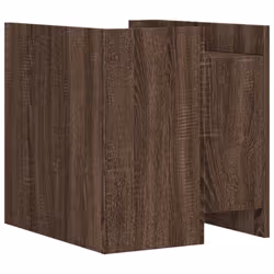 vidaXL Bedside Cabinet Nightstand Bed Side Table Sonoma Oak Engineered Wood - brown oak - Additional view 5