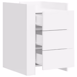 VidaXL 848304 nightstand/bedside table White - Additional view 8