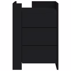 VidaXL 848305 nightstand/bedside table Black - Additional view 4