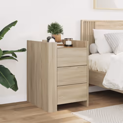 VidaXL 848306 nightstand/bedside table Oak