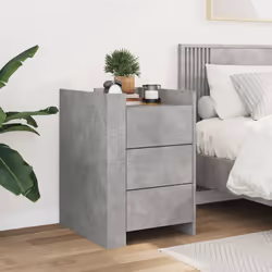 VidaXL 848307 nightstand/bedside table Concrete colour