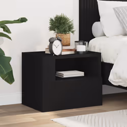 VidaXL 848313 nightstand/bedside table Black