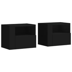 VidaXL 848314 nightstand/bedside table Black