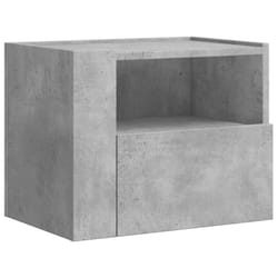 vidaXL Wall-mounted Bedside Cabinets Floating Cabinet Hanging Bed Cabinet - concrete grey, 1 pcs