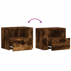 VidaXL 848319 nightstand/bedside table Oak - Additional view 8
