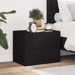 VidaXL 848327 nightstand/bedside table Black