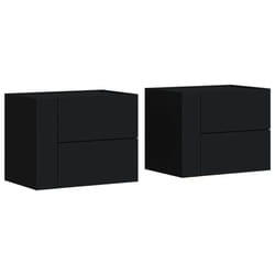 VidaXL 848328 nightstand/bedside table Black