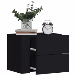 VidaXL 848328 nightstand/bedside table Black