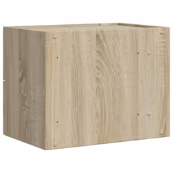 vidaXL Wall-mounted Bedside Cabinet Floating Bed Table Side Cabinet Smoked Oak - sonoma oak, 1 pcs - Additional view 5