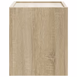 vidaXL Wall-mounted Bedside Cabinet Floating Bed Table Side Cabinet Smoked Oak - sonoma oak, 2 pcs - Additional view 5