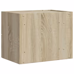 vidaXL Wall-mounted Bedside Cabinet Floating Bed Table Side Cabinet Smoked Oak - sonoma oak, 2 pcs - Additional view 6