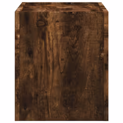 vidaXL Wall-mounted Bedside Cabinet Floating Bed Table Side Cabinet Smoked Oak - smoked oak, 2 pcs - Additional view 5